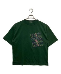 HERALBONY Green Pocket Print T-Shirt Unisex Cotton Japan S/M/L
