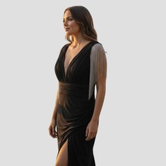 Glamour on a Budget: The Sparkle Shift Gown