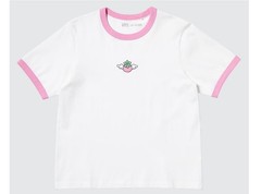 Ai Yazawa UT Uniqlo Japan Limited Ringer T-Shirt White Pink Trim Size M New