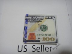 Newest 100 dollar bill wallet bifold ultra thin card holder
