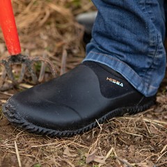 HISEA Unisex Garden Shoes Neoprene Rubber Ankle Rain Boot Outdoot Mud Chore Work