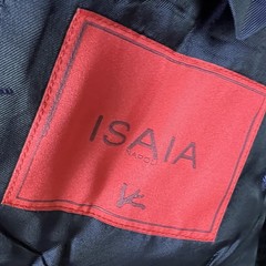 Isaia Napoli Nuova Base S Navy Silk Wool Cashmere Mens Blazer Jacket EU52 US42