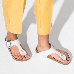 Birkenstock Gizeh Big Buckle Leather sandals white EU 36 US 5-5.5 regular/wide