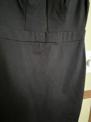 REBECCA B Womens Black Jersey Knit Dress W Mesh Back Size 10 Sleeveless