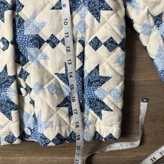 REVOLVE House Of Harlow 1960 Diamond Star Print Linen Blend Quilted Jacket Sz S