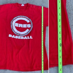 Vintage Ceres Baseball T-Shirt long sleeve single stitch made in USA sz 46 XL 48