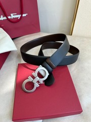 Authentic Salvatore Ferragamo Belt MEN Reversible Gift Box width 3.5cm/1.37inch