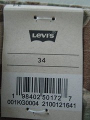 LEVI’S MEN’S 100% COTTON CARRIER CARGO SHORTS BROWN/TAN/OLIVE CAMOUFLAGE SIZE 40
