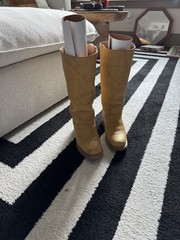 Frye Campus 14L Leather Boots in Banana – MSRP $498 Sz 6.5