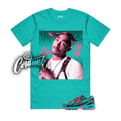 740 V2 Cyber Jade Black Pink South Beach T Shirt Match Match TP