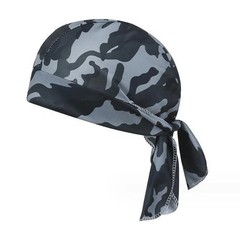 Camouflage Motorcycle Wrap Biker Du Do Black Doo Rag Head Skull Cap Durag
