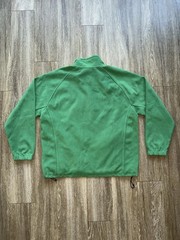 Men’s Green Fleece 1/4 Zip Pullover Sweatshirt M