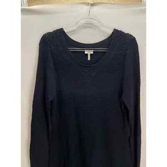 Logo by Lori Goldstein Black Knit Sweater Mixed Medium Size Large Comfy Warm