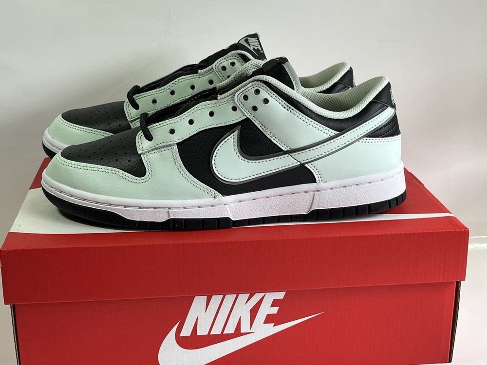 Nike Dunk Low Dark Smoke Grey Barely Green Black Shoes FZ1670-001 Mens Size 9.5