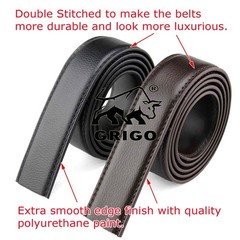 Lot Genuine Leather Mens Ratchet Belt Belts For Men Adjustable Automatic Buckle