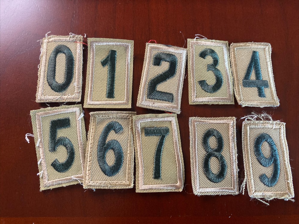 Current Style Tan Boy Scout Cub Scout Unit Number Your Choice of Number Quantity