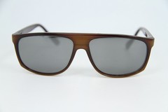 Alain Prost 458 Brown Polycarbonate Gray Flash Gray lens