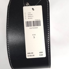 ANTHROPOLOGIE Women’s New SMALL Wide Corset Belt GENUINE LEATHER Waist Styling