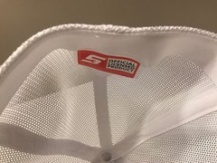 Snap-On Tools Fitted Ballcap Gray And White Mesh Back Metallic Silver Logo New