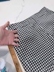Gingham Shorts Black White Vintage, Size 4