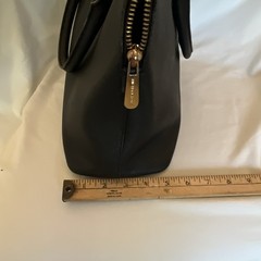 Michael Kors Black Medium Satchel Top Handle Zip Closure