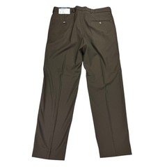 Nautica Mens 2-Piece Modern Fit Active Stretch Solid Suit Brown 38S 32W