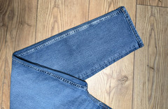 M&S Dark Washed Indigo Stretch Denim Straight Leg High Rise SIENNA JEANS UK 16