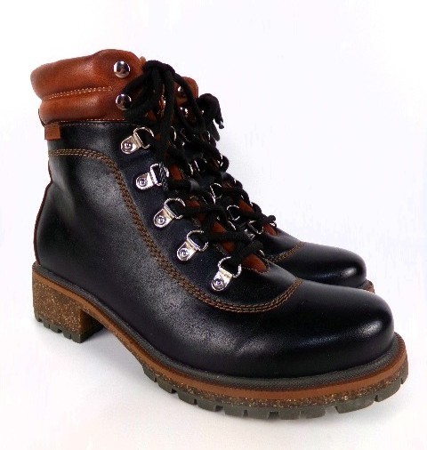 Patrizia Women’s Expedition Lace-Up, Side Zip Ankle Boots, Dark Brown Size US 10