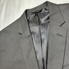 Banana Republic 2 Piece Suit Mens 42R 32×32 Charcoal Nailhead Standard Fit