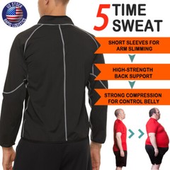 Heavy Duty Suit Weight Loss Sauna Sweat Suit Exercise Men Fitness