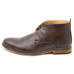 Dark Brown Men’s Lace up Formal Dress Casual Oxford Ankle Boots
