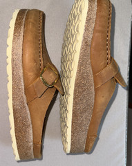 Birkenstock Buckley Cognac Brown Oiled Leather Clogs EU 38 Regular/Wide US 8 EUC