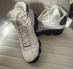 Jordan Air Jordan 13 Retro Unisex Kids Sneaker Purple Leather Lace-Up US 7
