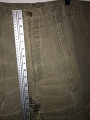 Vintage 70s Vasco Beige Cargo Denim Mechanic Pants Men’s 38×30 Talon Zipper USA