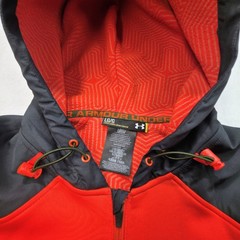 Under Armour Storm ColdGear Infrared Hoodie Jacket Mens Gray Neon LIMITED USE