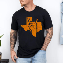 Unique Design Texas Pride Hook ‘Em Distressed Men Women T-Shirt