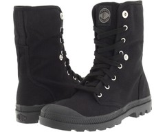 Palladium Women’s Black Baggy Foldover Lace-Up Boots