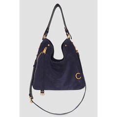 NWT Rebecca Minkoff MAB Leather Hobo Shoulder Crossbody Bag NAVY Suede AUTHENTIC