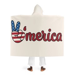 I Love America Hooded Sherpa Fleece 2