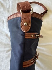 The Sak Esperato Nylon Crossbody Purse Bag Navy Blue Travel Organizer