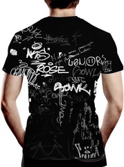 Men’s 3D Print Hip Hop Graffiti Graphic T-Shirt Cool Shirt Novelty Tee Top