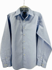 Claiborne Light Blue Dress Shirt Slim Fit 100% Cotton Classic Size 15 34/35 Men