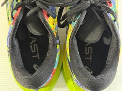 Asics Novablast 3 Lite-Show Women’s 7.5 Lime Zest Multicolor Geometric Lace Up