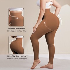 Plus Size Slimming Anti Cellulite Compression High Waist Leggings Leg Shaper