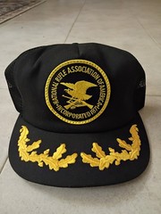 National Rifle Association Vintage Snapback Trucker Hat Gold Leaf NRA USA