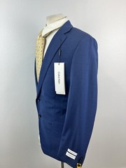 NEW Calvin Klein Mens Royal Blue Nailhead Stitch Lapel Sport Coat Blazer Sz 42 L