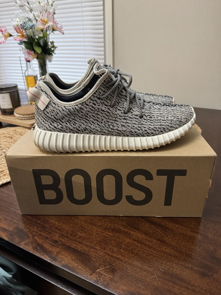 adidas Yeezy Boost 350 Turtle Dove Primeknit Gray/White Low Top AQ4832