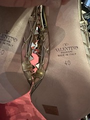 ✨BNIB✨ VALENTINO GARAVANI rockstud gold Diamond star pattern heels size EU 40
