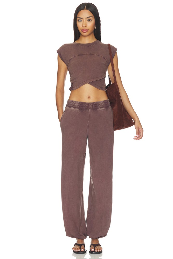Free People x FP Movement Hot Shot Crossover Set, Dark Espresso