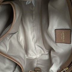 Isaac Mizrahi Valerie Saffiano Leather Satchel Bag in Camel – New, never used!